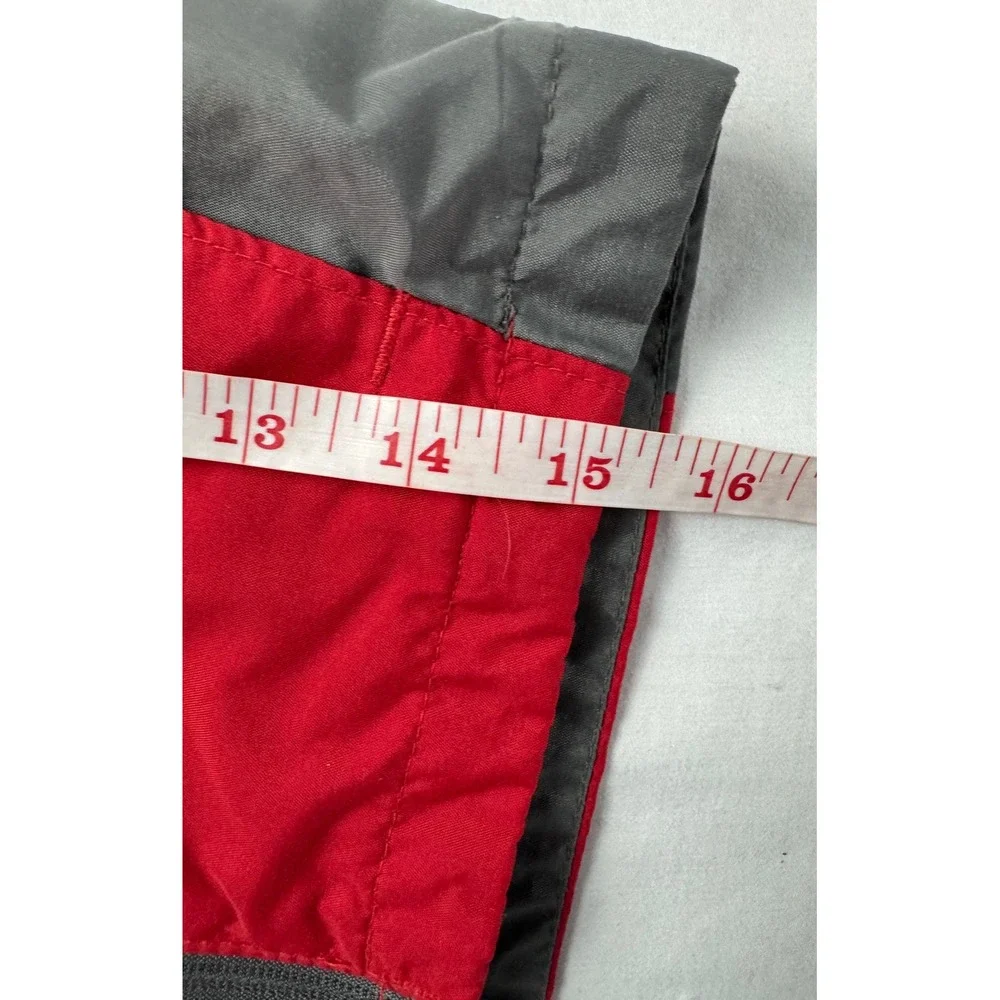 Columbia Toddler Boys Red Grey Hooded Windbreaker Jacket 2T